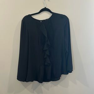 Banana Republic Sheer black blouse